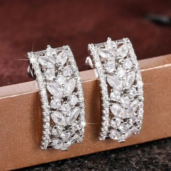 JTV Jewelry - 🐎 NEW! Elegant JTV Silver CZ Earrings